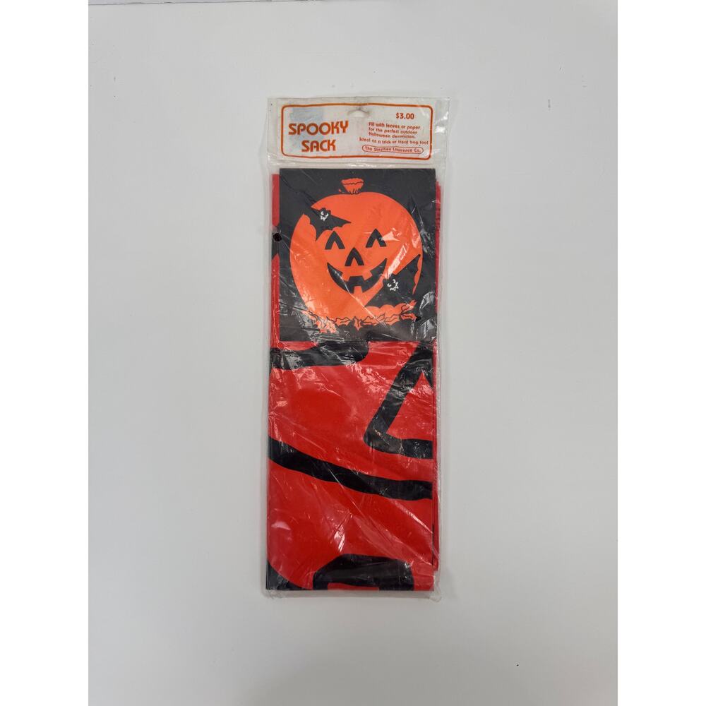 Vintage Halloween Decoration Spooky Sac Fall Leaf Bag The Stephen Lawrence Co.